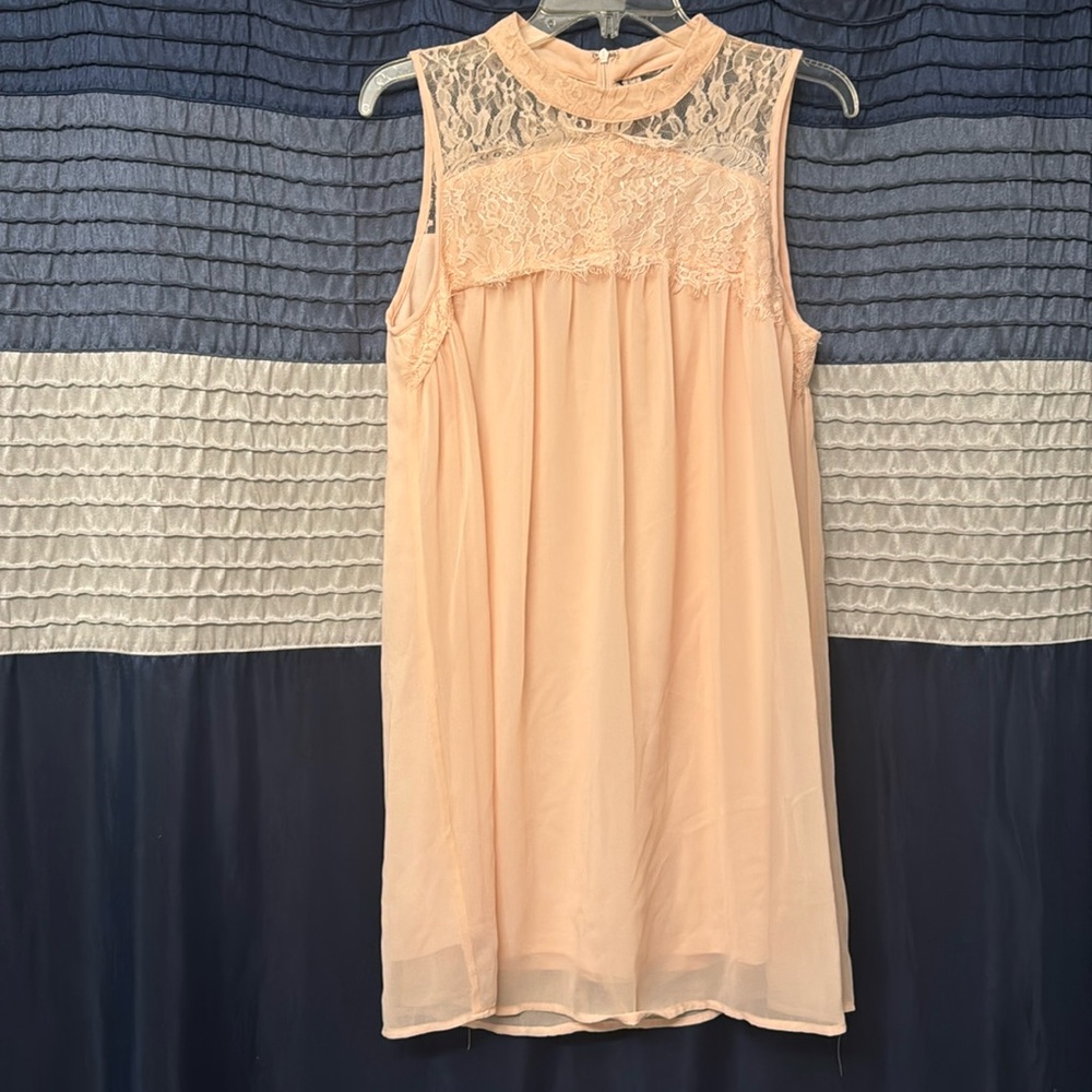Light pink chiffon dress